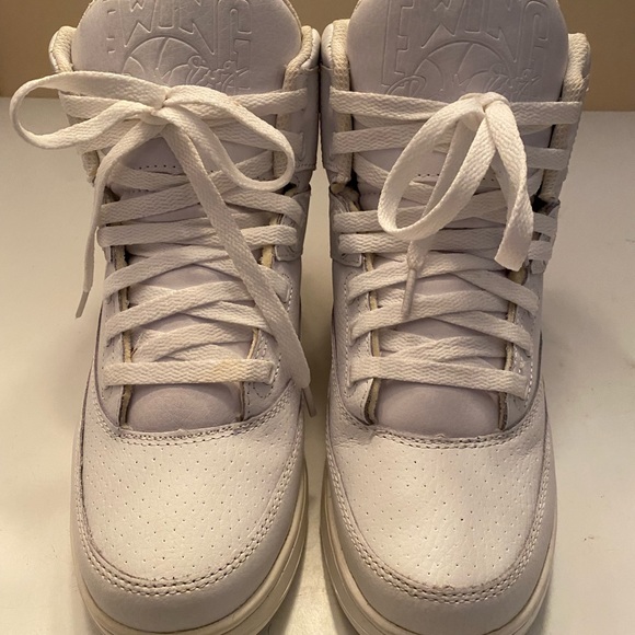 PATRICK EWING ATHLETICS 33 HI WHITE/WHITE MENS 6 WOMENS 8 EXCELLENT CONDITION - Picture 3 of 11